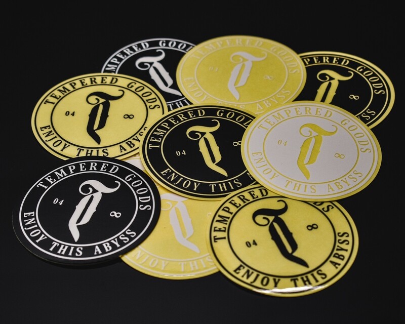 Tempered Abyss logo sticker pack 10pk