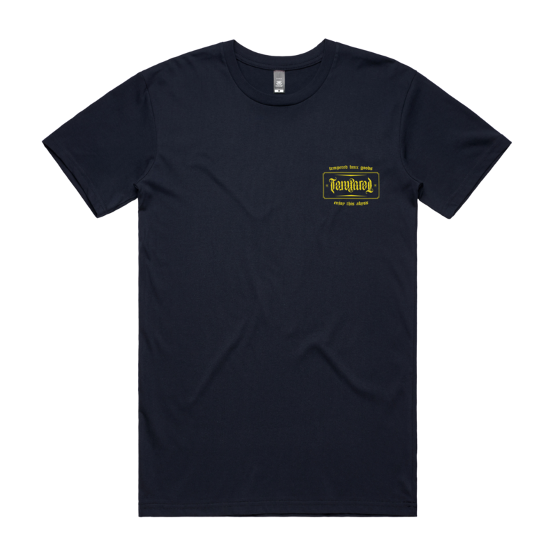 Tempered Crest Logo T-shirt - Navy