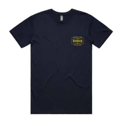 Tempered Crest Logo T-shirt - Navy