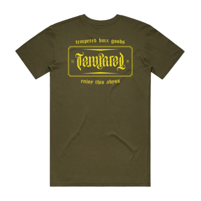Tempered Crest Logo T-shirt - Army