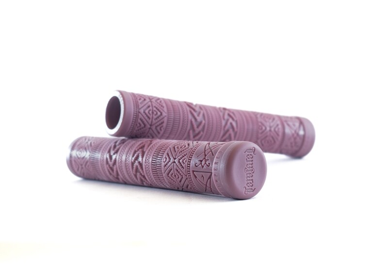 Tempered Zephyr BMX Grips - Flangeless - Mauve