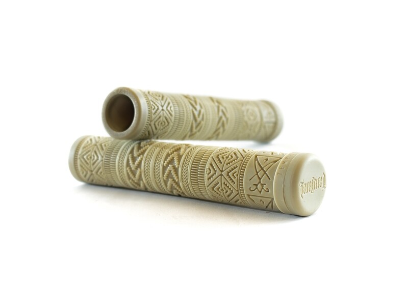 Tempered Zephyr BMX Grips - Flangeless - Mushroom