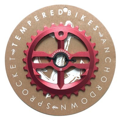 Tempered Anchor Down BMX Sprocket - Red Tempered Anchor Down BMX Sprocket - Red