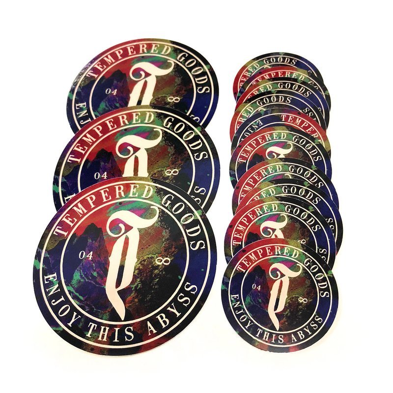 Tempered Planet Abyss logo stickers