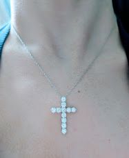 3 Carat Lab Grown Diamond Cross Pendant