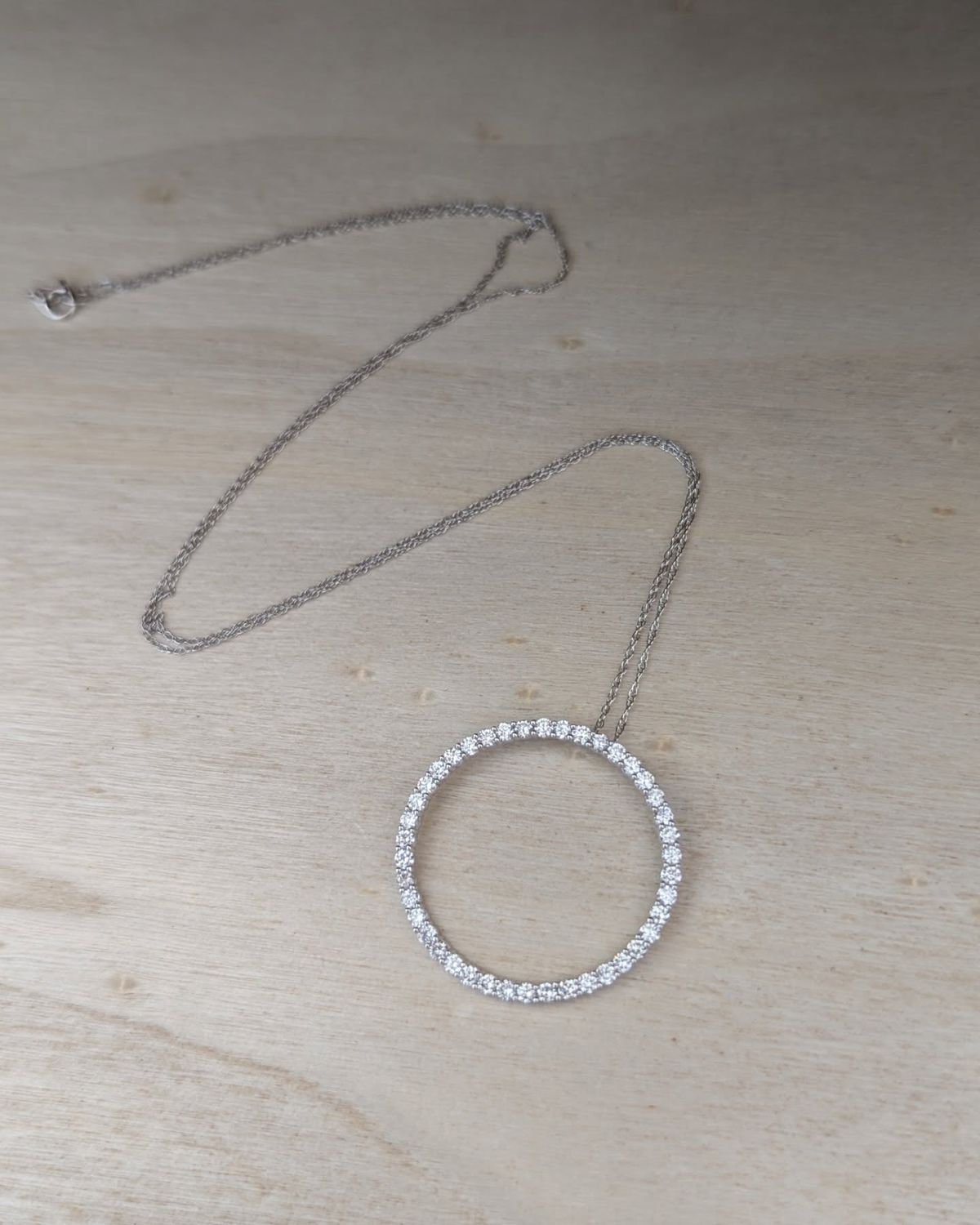 1 Ct Lab Grown Diamond Pendant Set In White Gold
