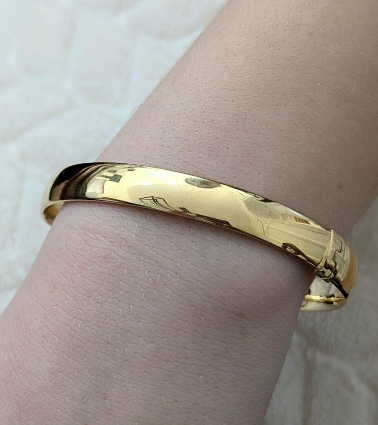 8mm Polished Bangle Bracelet