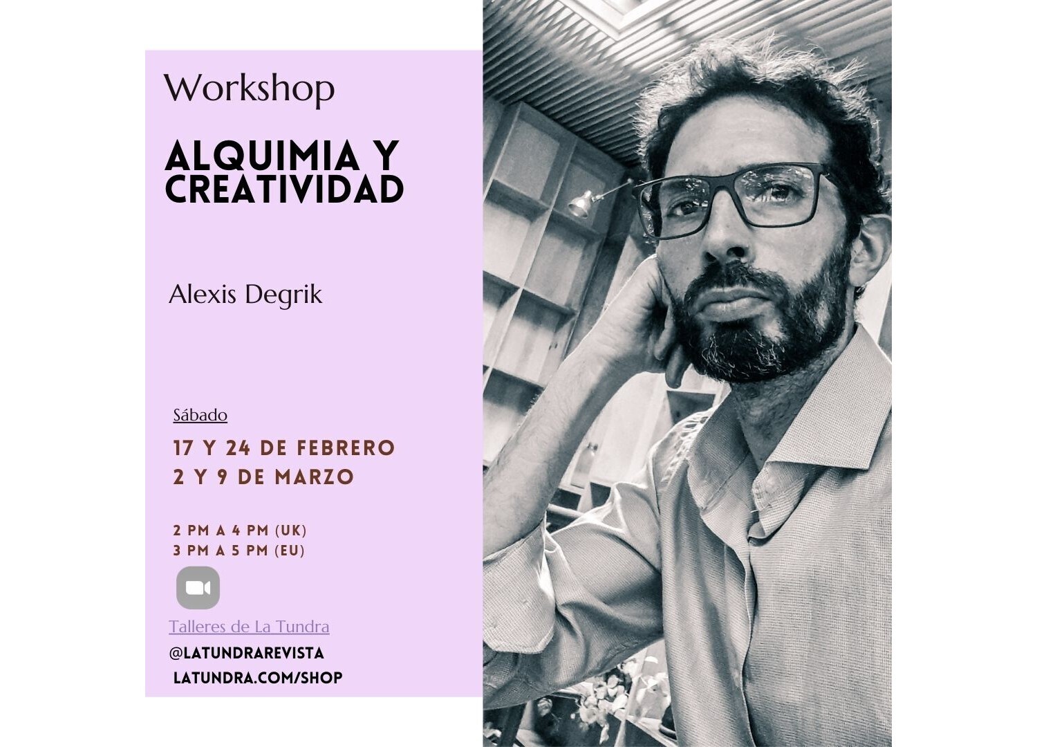 Taller: Alquimia y Creatividad con Alexis Degrik