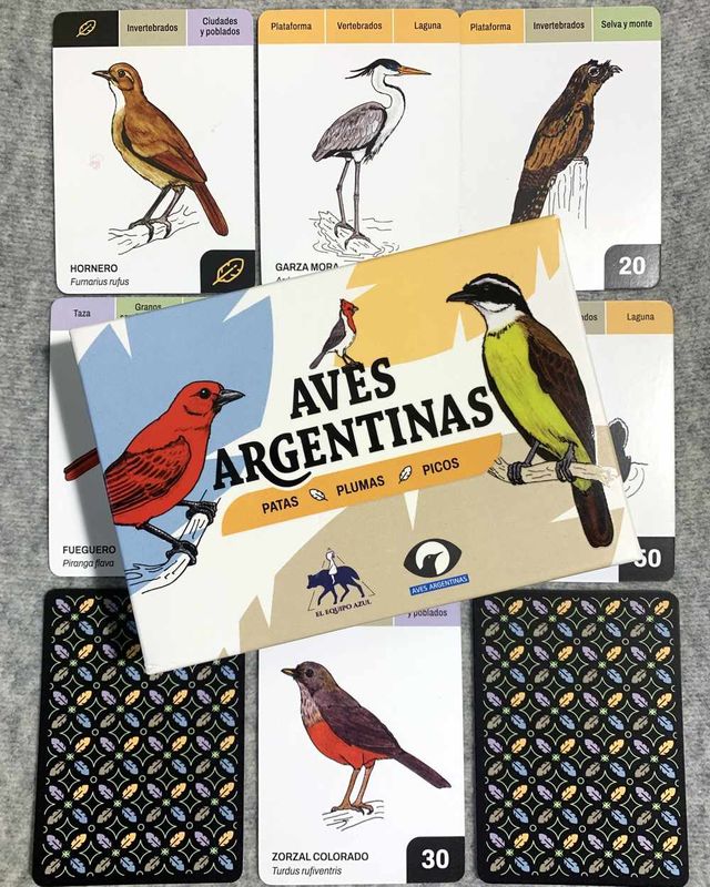 Aves Argentinas (Argentine birds). Card Game in SPANISH