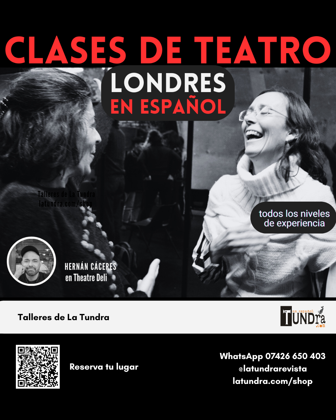 Workshop de Teatro: El Método con Hernán Cáceres