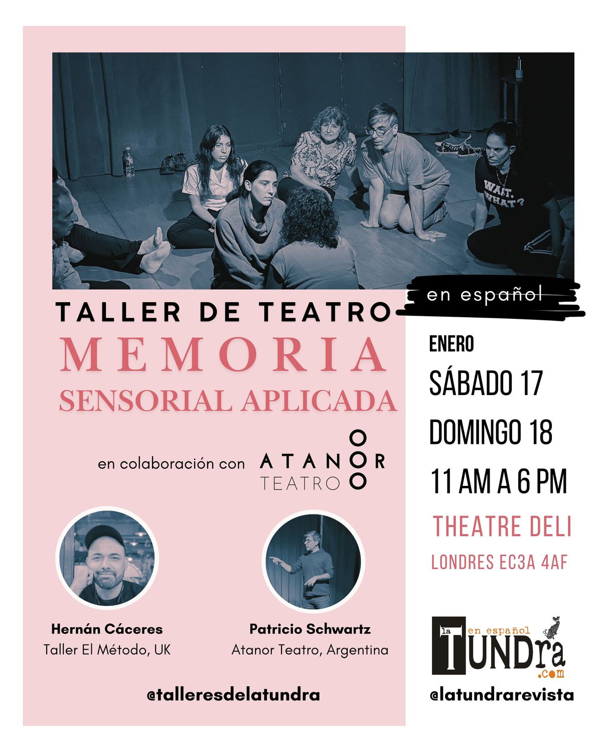 Taller de Teatro: Memoria sensorial aplicada Taller de Teatro: Memoria sensorial aplicada
