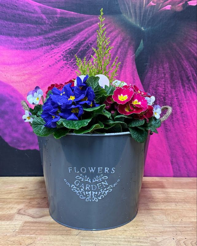 Grey Outdoor Planter
