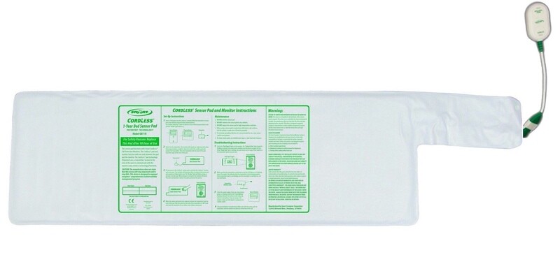Cordless Bed Sensor Pad 10&quot; x 30&quot; (For 433 Monitors)
