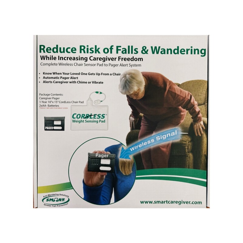 Cordless Chair Sensor Pad To Pager Alert System. RETAIL PACKAGED