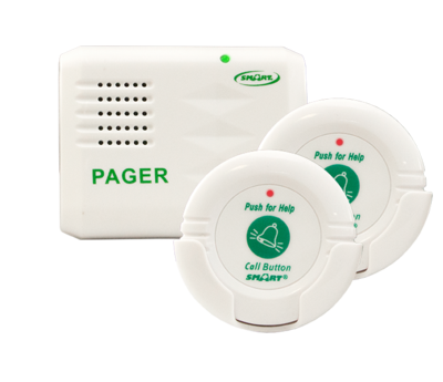 Two Call Buttons and Pager Kit for the Elderly