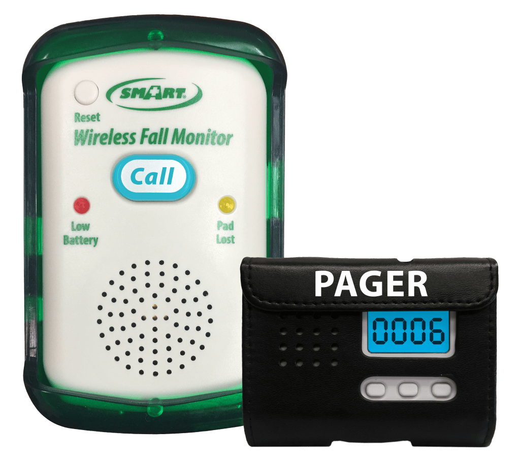 Quiet Wireless Fall Alarm Monitor (Pager Not Included)