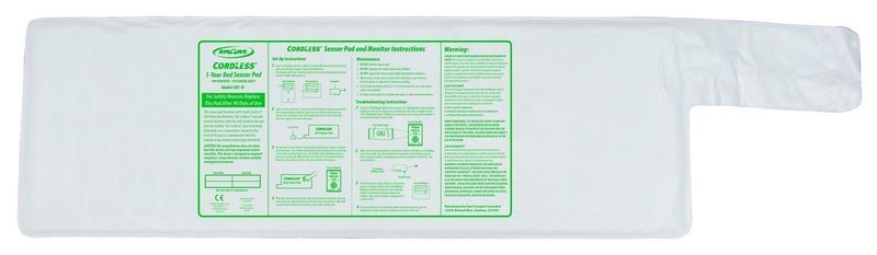 Cordless Bed Sensor Pad 10&quot; x 30&quot; (For TL-2100G)