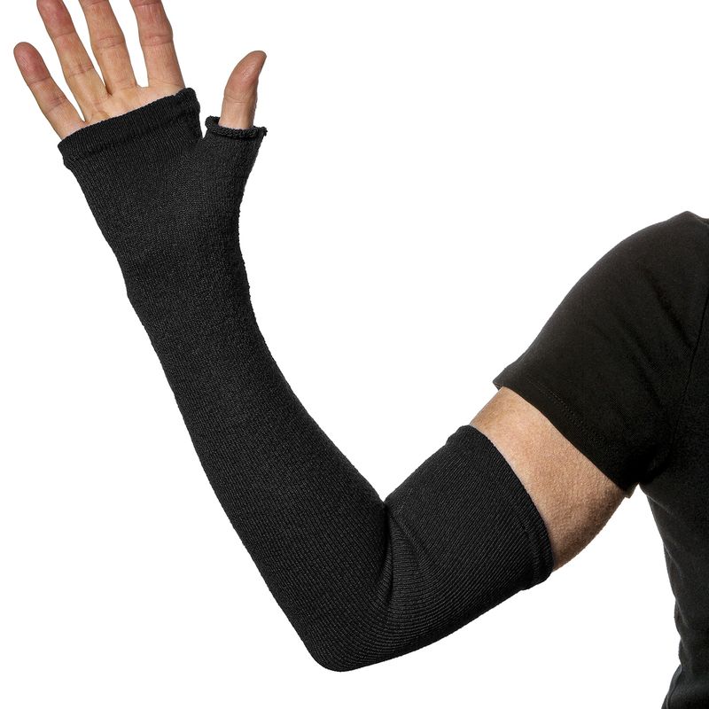 UPF 50+ Sun Protection Weak Frail or Fragile skin protection with Long Fingerless Gloves. Light -Weight weak skin protection. (Pair)