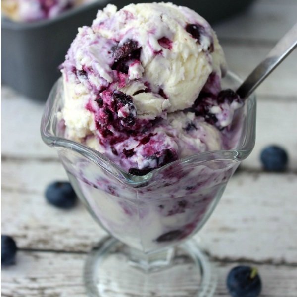 Sweet Blueberry Ice Cream