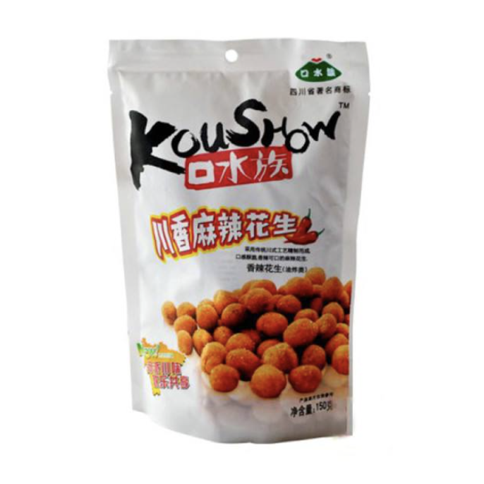 口水族 川香麻辣花生 KOUSHOW Spicy Peanuts 150g