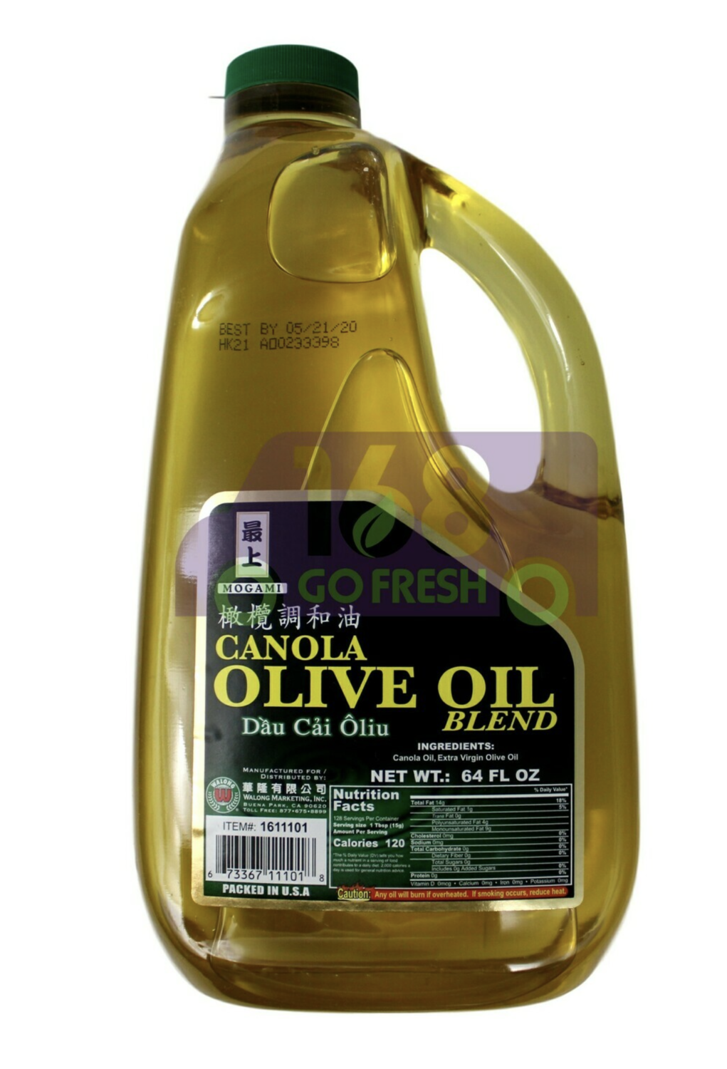 最上 橄榄调和油 ~64 FL OZ MOGAMI CANOLA OLIVE OIL 64 FL OZ