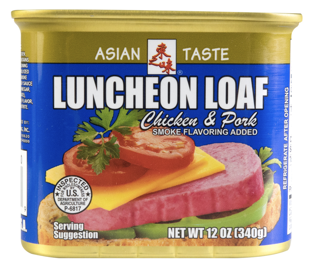 东之味 午餐肉 鸡肉和猪肉 ~340g（12oz） ASIAN TASTE LUNCHEON LOAF Chicken & Pork ~340g（12oz）