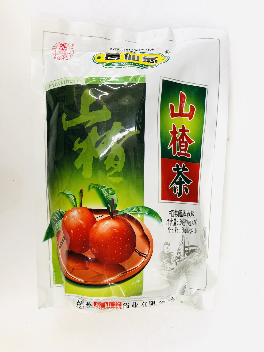GROC【杂货】葛仙翁 山楂茶 160g(10gX16)