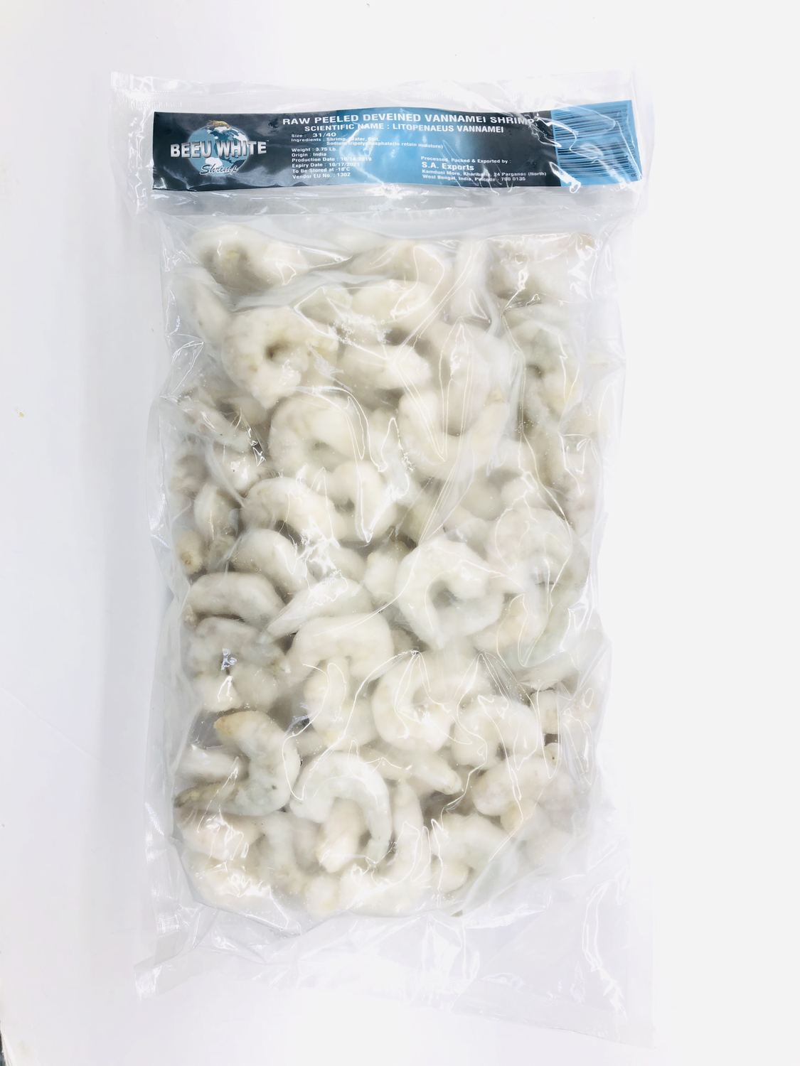 去皮虾 Peeled Shrimp Size31-40 (USA Wild Caught) 5LB/pc