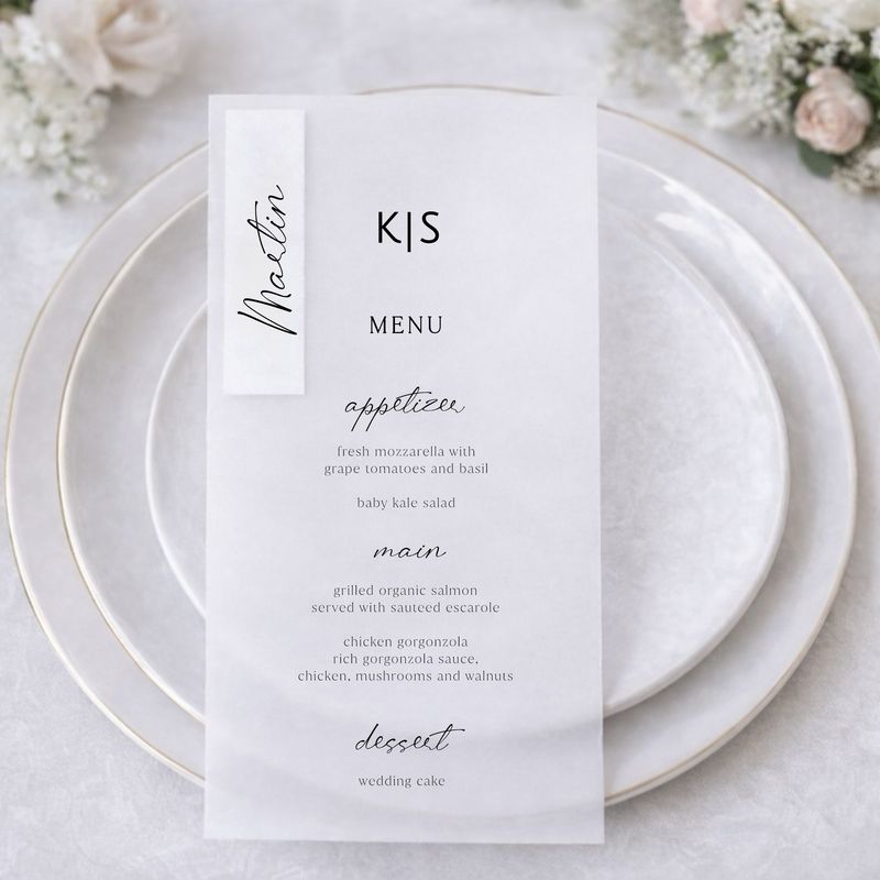 Kohakaardid, menüükaardid, kohakaart, menüükaart, menüü pulma