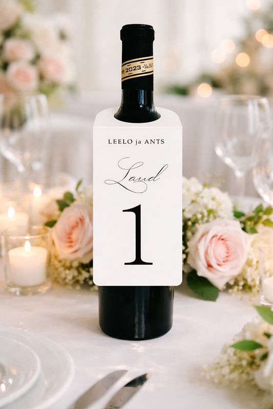 Lauanumbrid pudelile