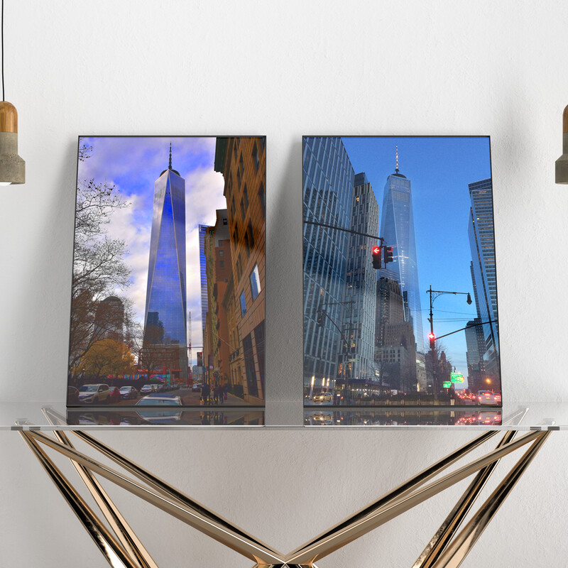 Freedom Tower 2 Piece Set(2) 12 Freedom Tower 2 Piece Set(2) 12"x18" inch Gallery Wrapped Canvas Wall Art, Anthony Abercrombie Original Photographs Normally $300 For a Limited time Priced at $200 for the set of 2!