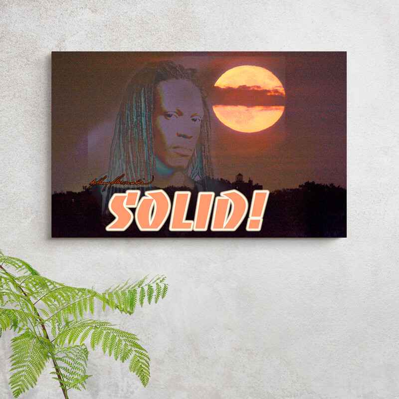 Solid #1 18"x12" inch Gallery Wrapped Canvas Wall Art, an Anthony Abercrombie Original Digital Painting $150