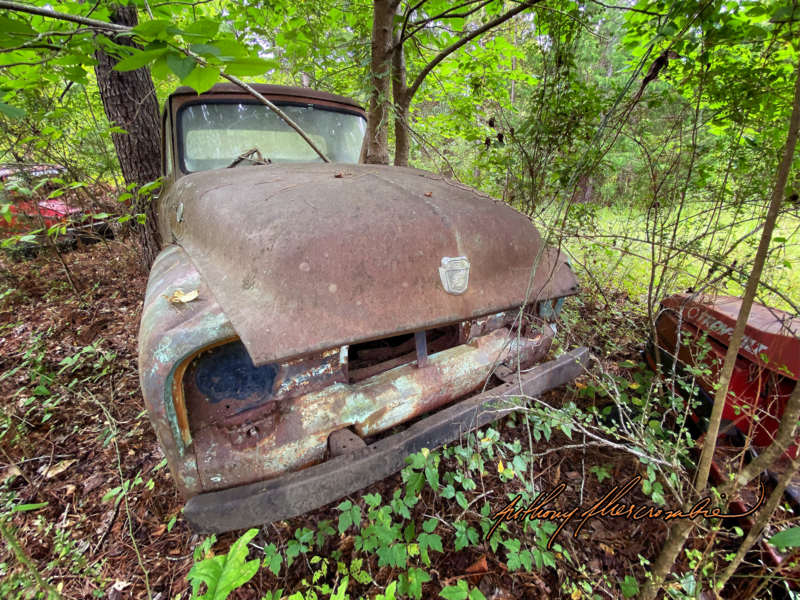 Granddad's Truck #1 In Vivid Color18"x12" inch Gallery Wrapped Canvas Wall Art, Original Digital Photography by  Anthony Abercrombie $150