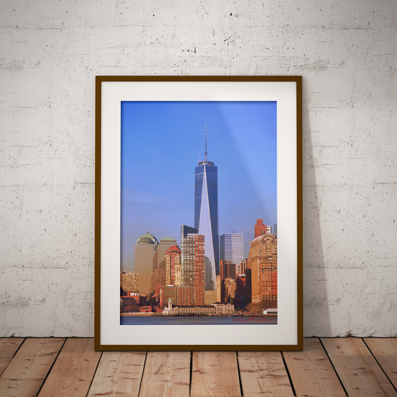 Lower Manhattan Afternoon  #1 18"x24" inch Framed and Matted Photographic Print, an Anthony Abercrombie Original Regular Price