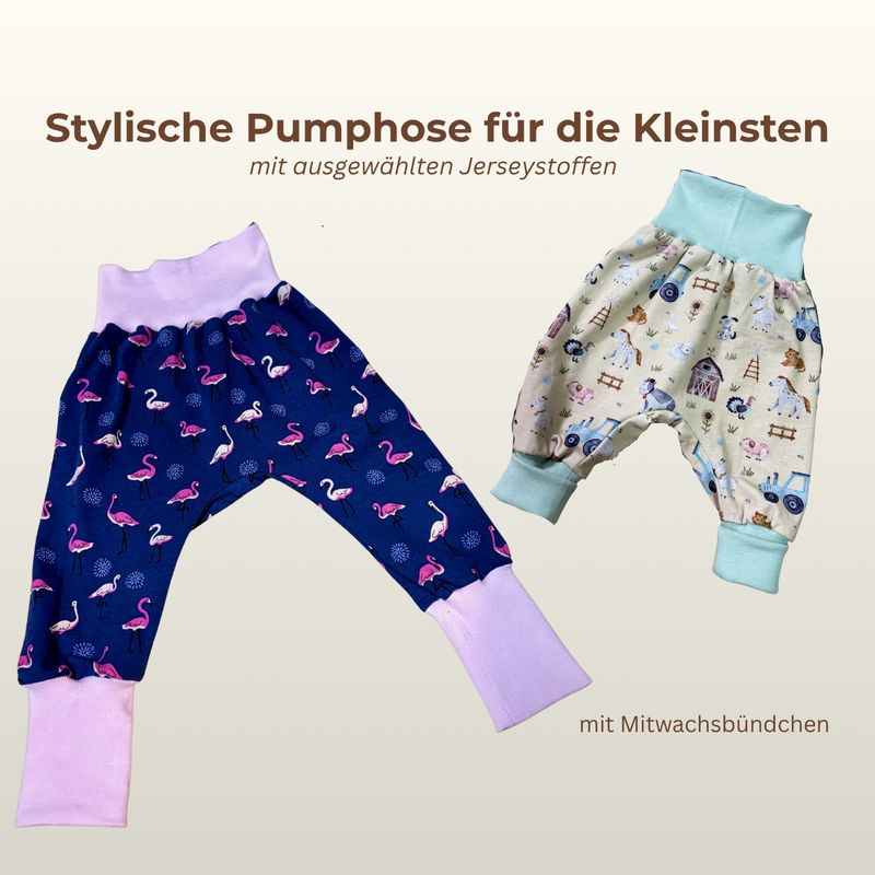 Bequeme, mitwachsende Pumphose für Babys & Kleinkinder