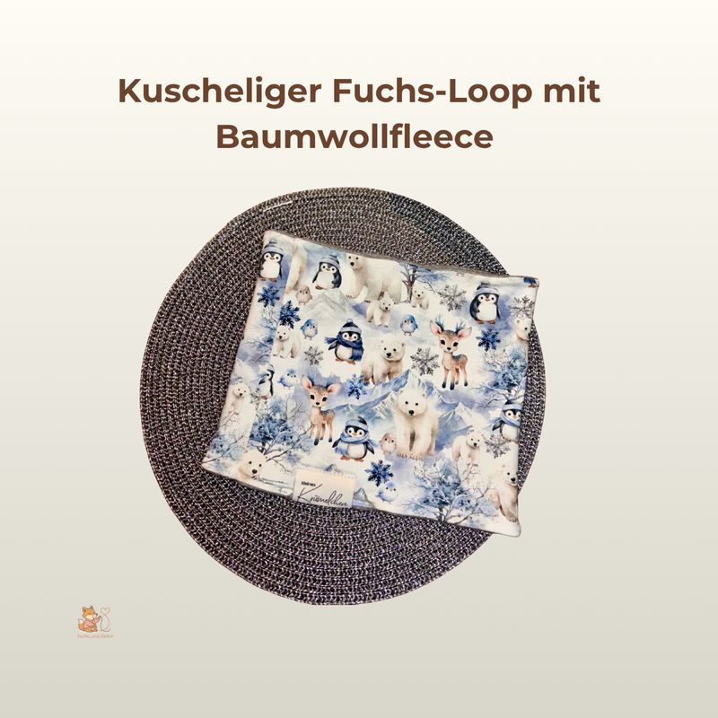 Kuscheliger Fuchs-Loop mit Baumwollfleece