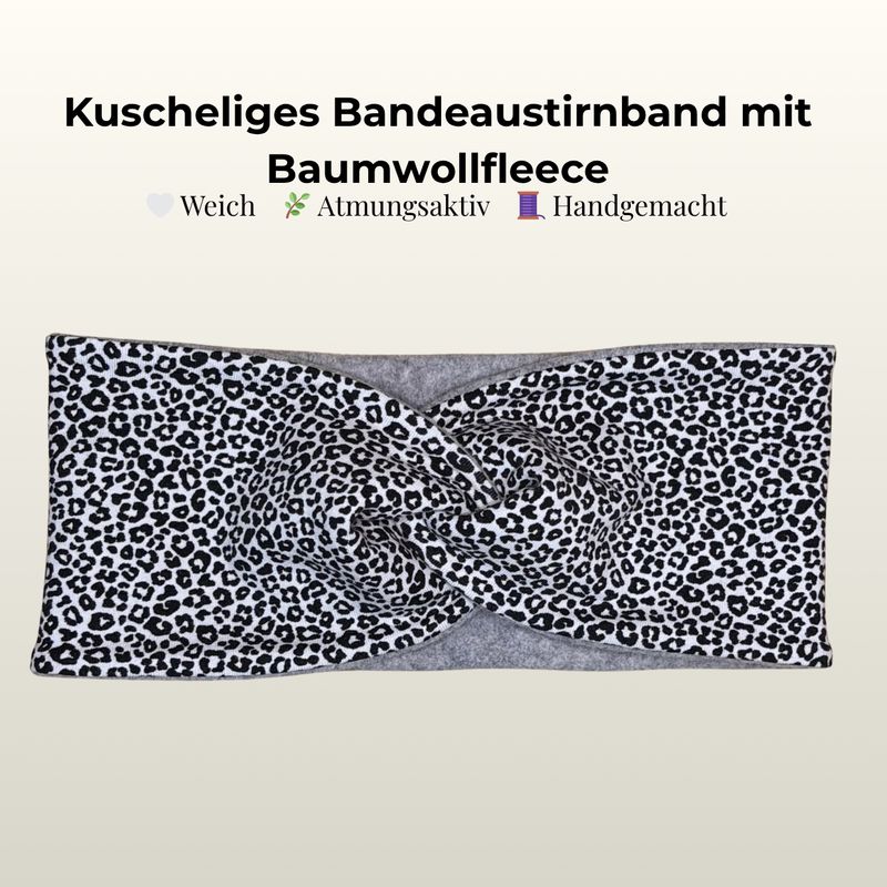 Kuscheliges Bandeaustirnband mit Baumwollfleece