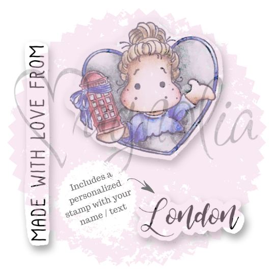 Personalized Stamp-Telephone Tilda