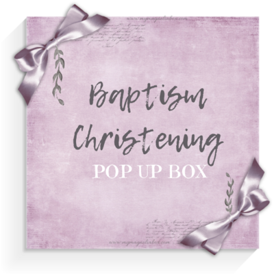 SOLD OUT! POP UP BOX Baptism /Christening