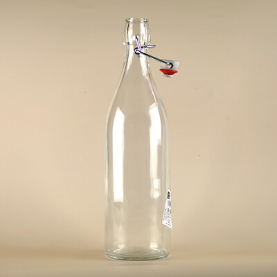 1L Glass Bottle with Resealable Lid