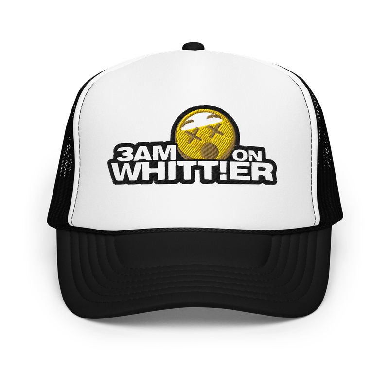 "3AM ON WHITTIER" Embroidered Trucker Hat