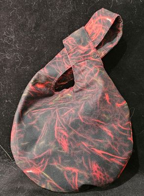 Small Red Phoenix/Red and Black Swirl