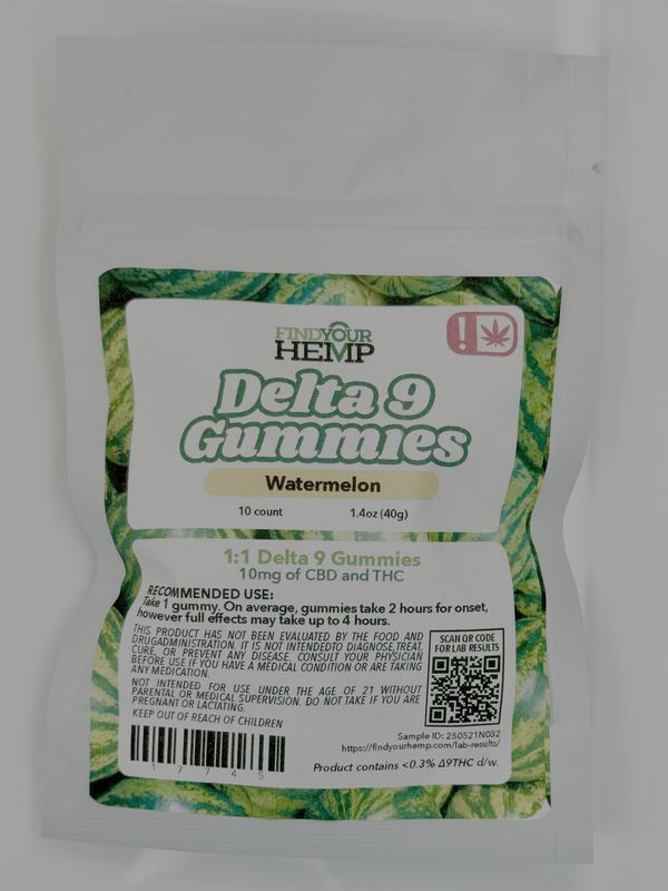 Hemp-Derived ∆9 Gummies
