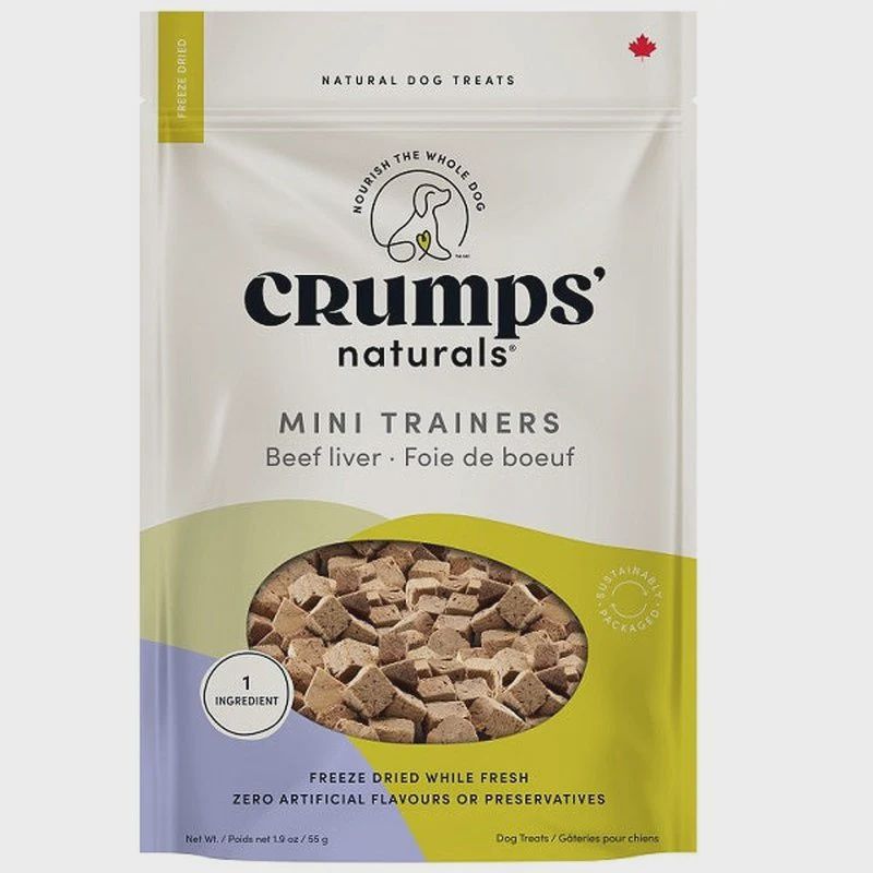 Crumps&#39; Naturals Dog Mini Trainers Freeze Dried Beef 55g
