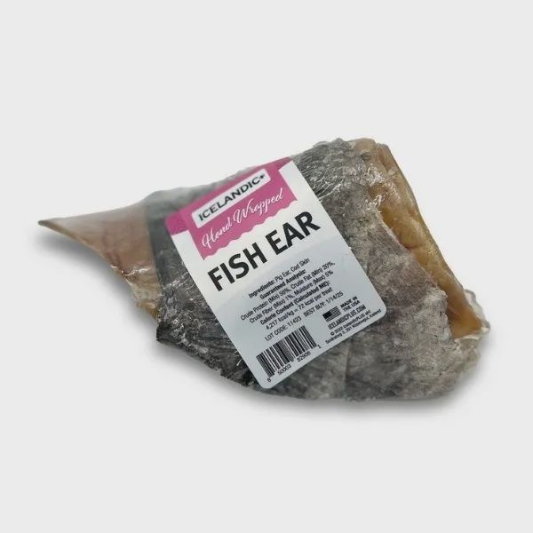 Icelandic+ Dog Cod Skin Wrapped Pig Ear