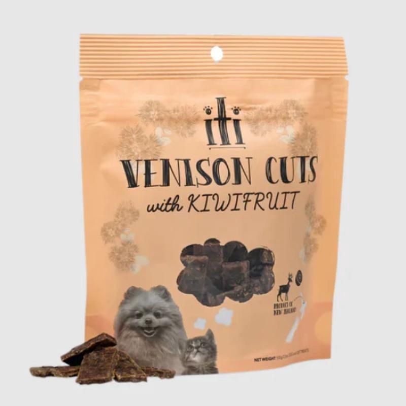 iTi - Curated Cuts Venison &amp; Kiwifruit TREATS - 100g