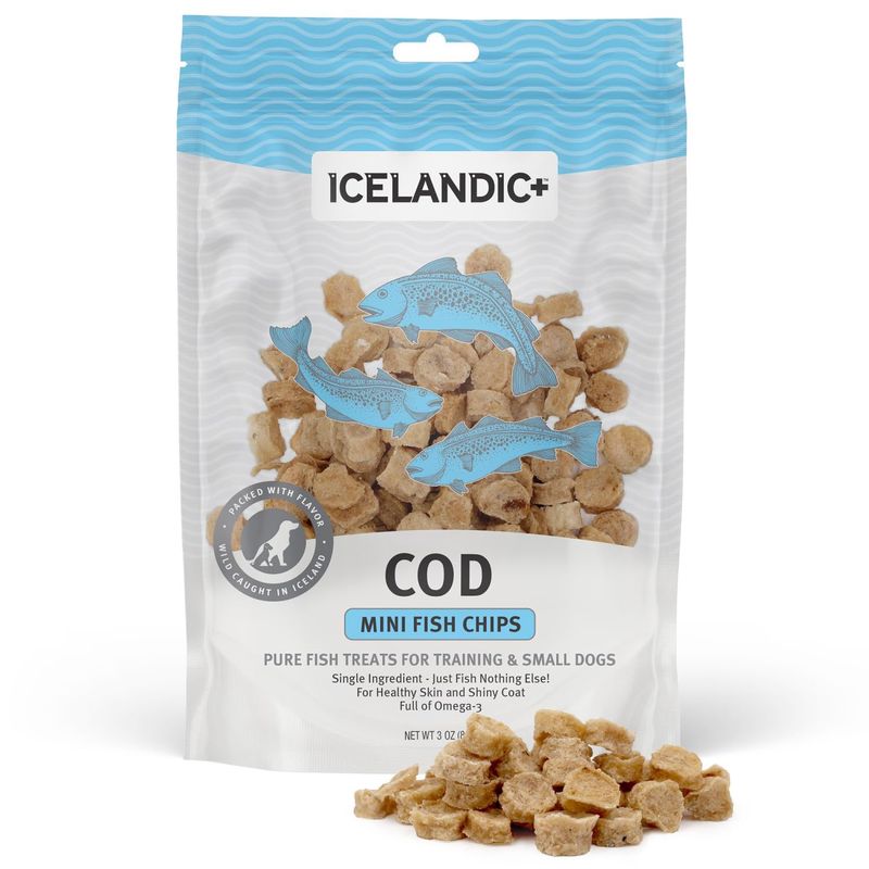 Icelandic+ Dog Mini Cod Fish Chips 2.5 oz