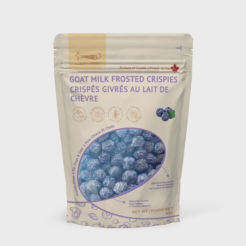 Loopy Paws Goat Milk Frosted Blueberry 40g
