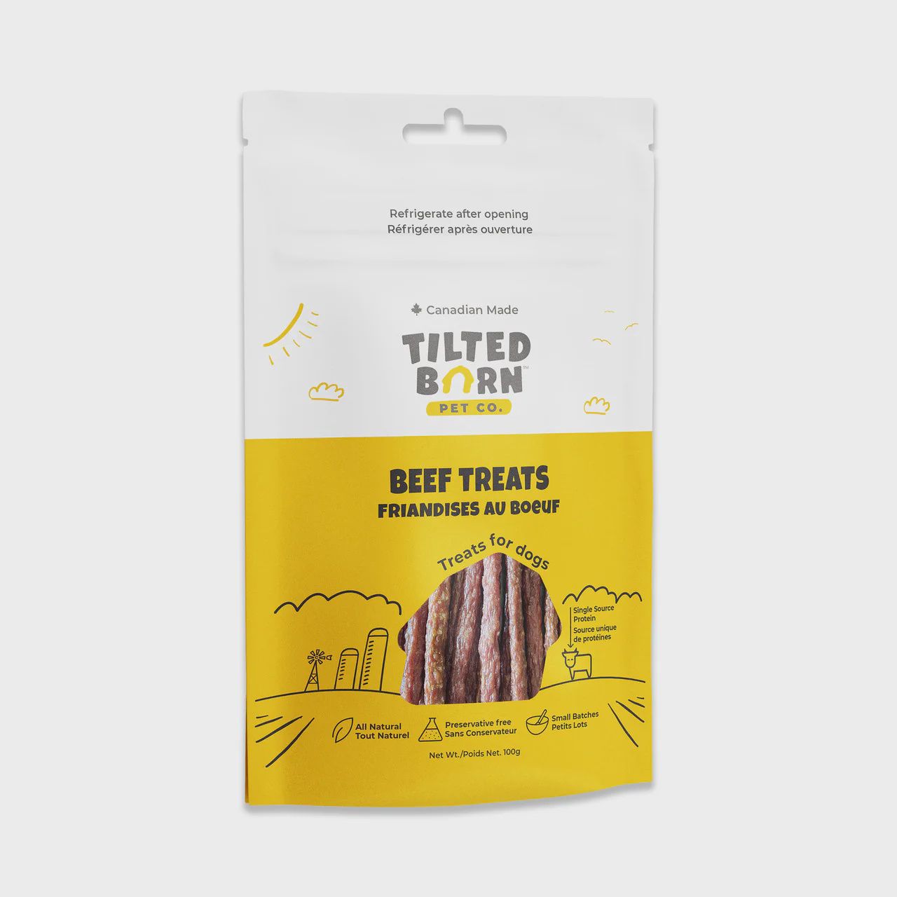 Tilted Barn Pet Co. Garlic Free - Beef Treats