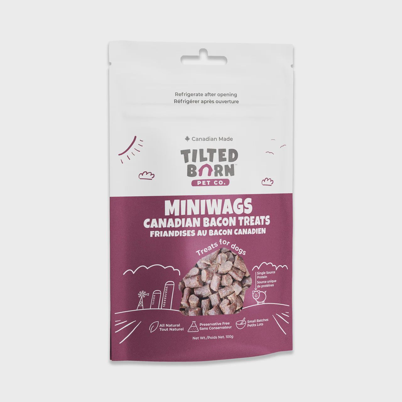 Tilted Barn Pet Co. Miniwags Bacon Treats